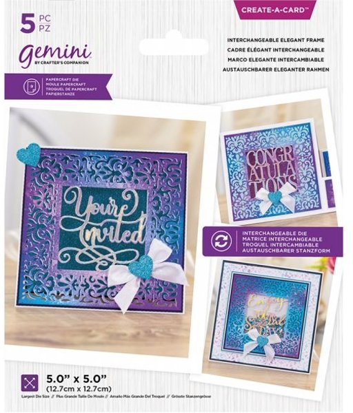 Gemini Create-A-Card Die Crafter's Companion NEW Interchangeable Frame Dies 