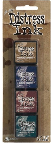 Tim Holtz Distress Mini Ink Pads 4/Pkg-Kit 12 