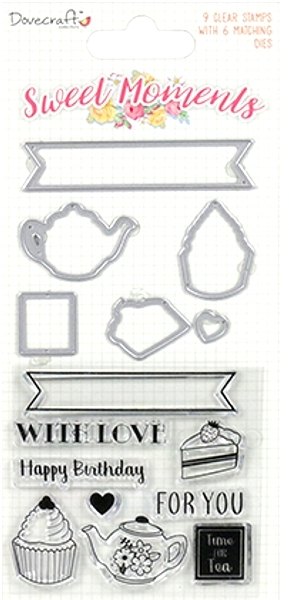 Trimcraft Dovecraft Mini Metal Paper Card Craft Die Set Heart Mixture 