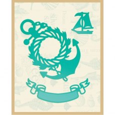 Couture Creations - Sea Breeze - Wreathed Anchor & Banner Intricutz Cutting Dies