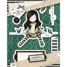 DoCrafts Gorjuss by Santoro Rubber Stamps - On Top of the World