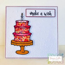 Sharon Callis Craft - Clear Stamps - Simple Hellos - Make A Wish