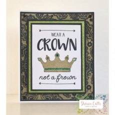 Sharon Callis Craft - Clear Stamps - Simple Hellos - Crown