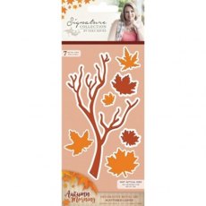 Sara Signature Collection Autumn Morning Metal Die - Scattered Leaves