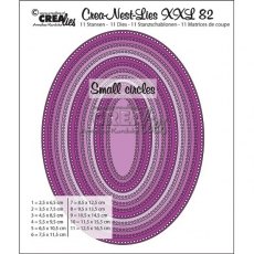 Crealies Crea-Nest-Lies XXL Dies No. 82 Ovals With Small Circles
