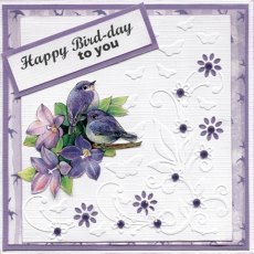 Jeanine's Art - Birds and Flowers Cut and Embossing Folder