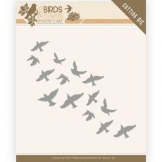 Jeanine's Art - Birds and Flowers - Flock of Birds Die