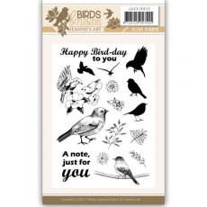 Jeanine's Art - Birds and Flowers A Note, just For You Clear Stamp