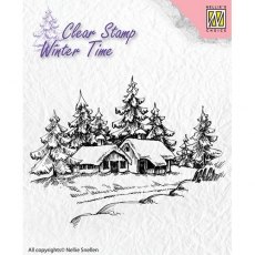 Nellie Snellen Clear Stamps - Wintery House WT002