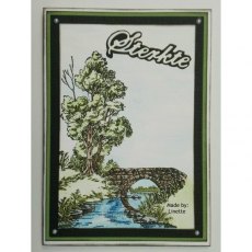 Nellie Snellen Clear Stamps - Scene With Stream and Bridge IFS011