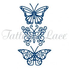 Tattered Lace Trio of Butterflies (D1099)
