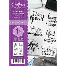 Crafters Companion A6 Rubber Stamp - Love Blooms