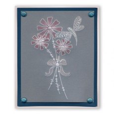 Clarity Stamp Ltd Doodle Flowers 1 A6 Groovi Plate