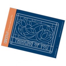 Clarity Stamp Ltd Art Nouveau Thinking of You A6 Groovi Plate