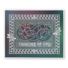 Clarity Stamp Ltd Art Nouveau Thinking of You A6 Groovi Plate