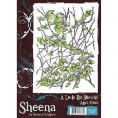 Sheena Douglass A Little Bit Sketchy A6 Unmounted Rubber Stamp - Aged Vines
