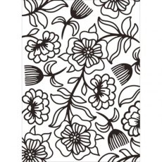 Darice Essentials A6 Floral Whimsical Embossing Folder