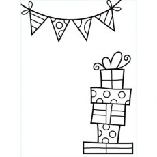 Darice Essentials A6 Presents and Banner Embossing Folder