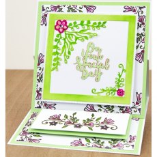 Clarity Stamp Ltd On Your Special Day Floral Frame Fresh Cut Die