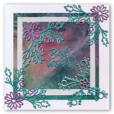 Clarity Stamp Ltd Love & Best Wishes Floral Frame Fresh Cut Die
