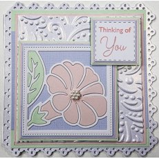 Sue Wilson Frames and Tags Collection Petunia Flower Square Die