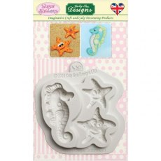 Katy Sue Designs Ltd -  Starfish and Seahorse Sugar Buttons Silicone Mould