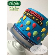 Katy Sue Designs Ltd - Happy Birthday Stars Banner Silicone Mould