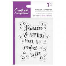 Crafters Companion Acrylic Stamps - Prosecco and Friends â€“ 4 for £8.99
