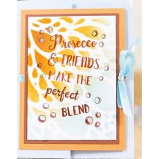 Crafters Companion Acrylic Stamps - Prosecco and Friends â€“ 4 for £8.99