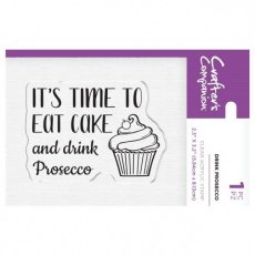 Crafters Companion Acrylic Stamps - Drink Prosecco â€“ 4 for £8.99