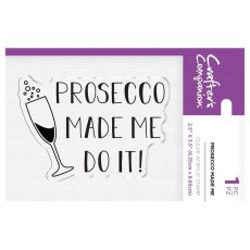 Crafters Companion Acrylic Stamps - Prosecco Made Me â€“ 4 for £8.99