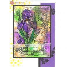 Woodware Clear Singles Stamp - Vintage Iris
