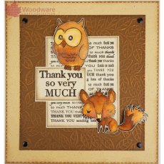 Woodware Clear Singles Stamp  Cheeky Critters