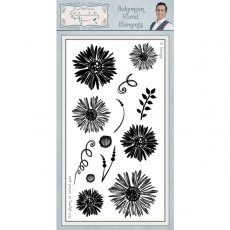 Phill Martin Bohemian Floral Elements DL Clear Stamp