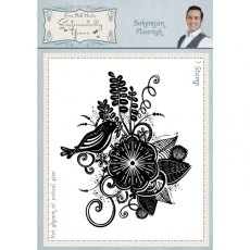 Phill Martin Bohemian Flourish A6 Rubber Stamp