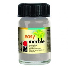 Marabu Easy Marble 15ml Silver 082 - 4 For £11.99