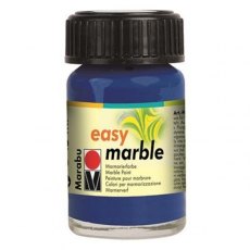Marabu Easy Marble 15ml Dark Ultramarine 055 - 4 For £11.99