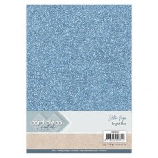 Card Deco Essentials Glitter Paper Bright Blue Buy 3 Get 1 FREE