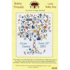 Bothy Threads Love Baby Boy Tree Counted Cross Stitch Kit