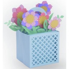 Sizzix Thinlits Die Set 12PK - Card in a Box, Flower Basket