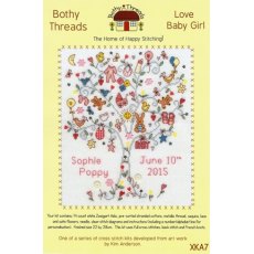 Bothy Threads Love Baby Girl Tree Counted Cross Stitch Kit