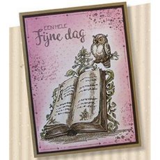 Nellie Snellen Clear Stamp 'Book with Owl