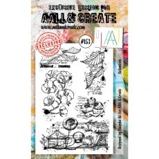 Aall & Create A6 Clear Stamps #153 Botanicals by Bipasha BK