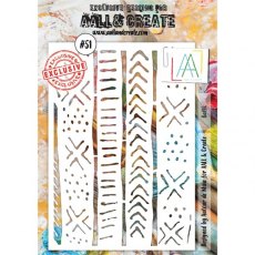 Aall & Create 5x7 Stencil #51 - Batik