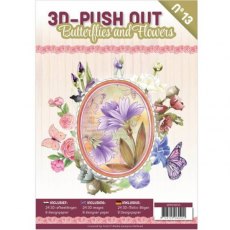 3D Push Out Book - 13 Butterflies and Flowers