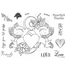 Sharon Callis Craft - Clear Stamps - Love Birds