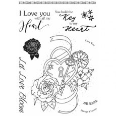 Sharon Callis Craft - Clear Stamps - Heart Lock