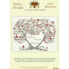 Bothy Threads Love Blossoms Wedding Sampler  Counted Cross Stitch Kit