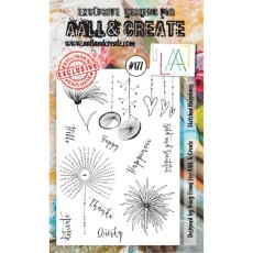 Aall & Create A6 Clear Stamps #177 - Sketched Happiness