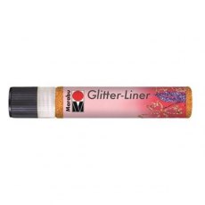 Marabu Liner 25ml Glitter Tangerine 525 4 For £12.49